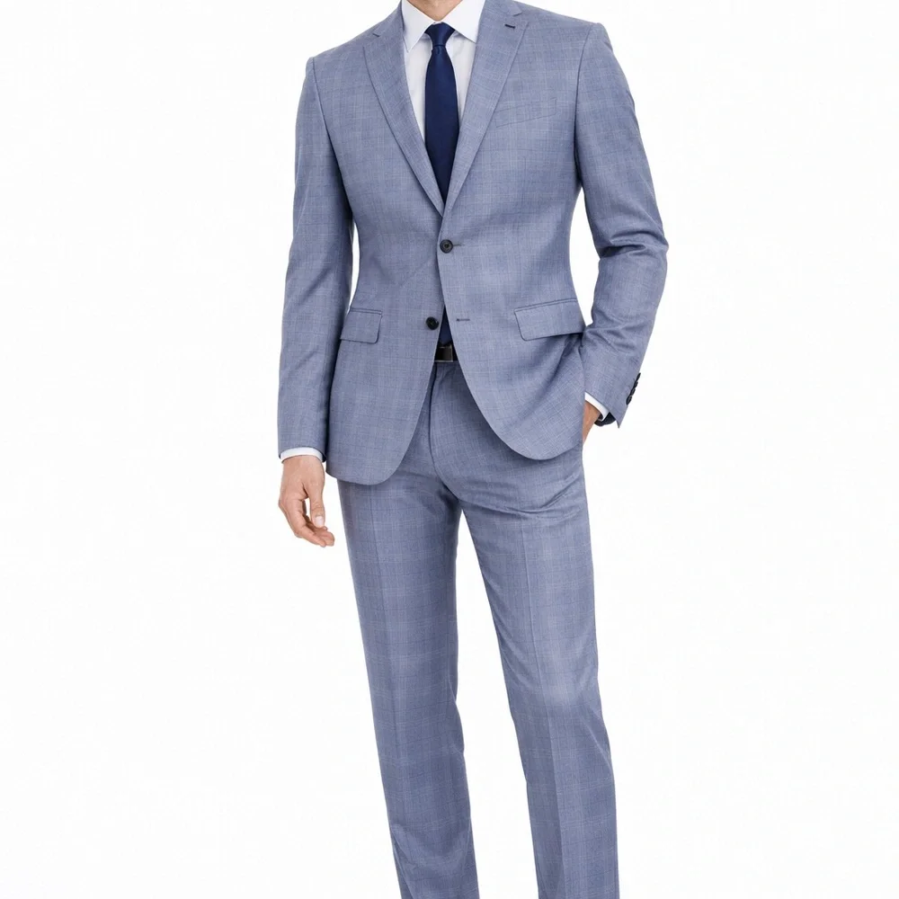 New John Varvatos Light Blue Suit 42L/35L